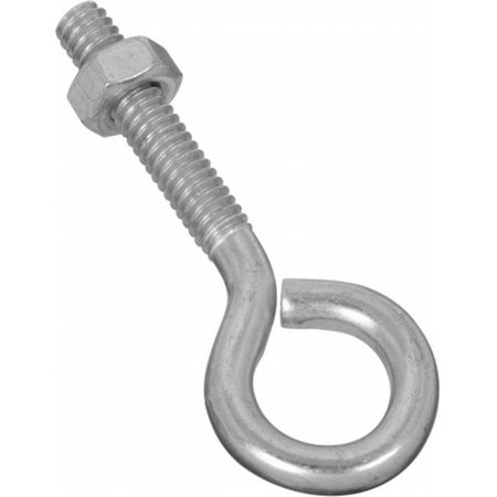 STANLEY Stanley Hardware .25in. X 2-.63in. Eye Bolt With Nuts Assembled  221101 - Pack of 20 221101